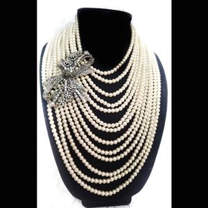 Heidi Daus multi strand pearl necklace